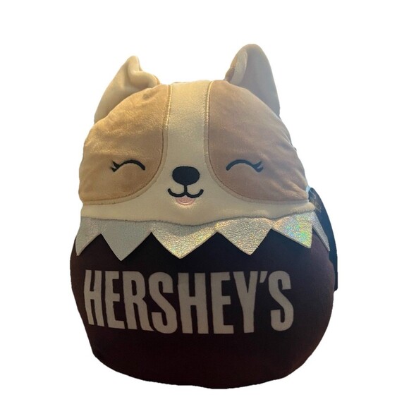 Hershey's Squishmallow Colab Regina Hershey Bar Corgi Dog Plush Plushy Plushie 8 - Picture 1 of 5
